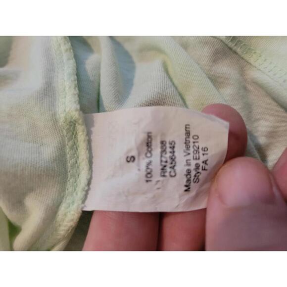 J Crew Garment Dyed small light green lightweight cotton tee shirt - Picture 4 of 5